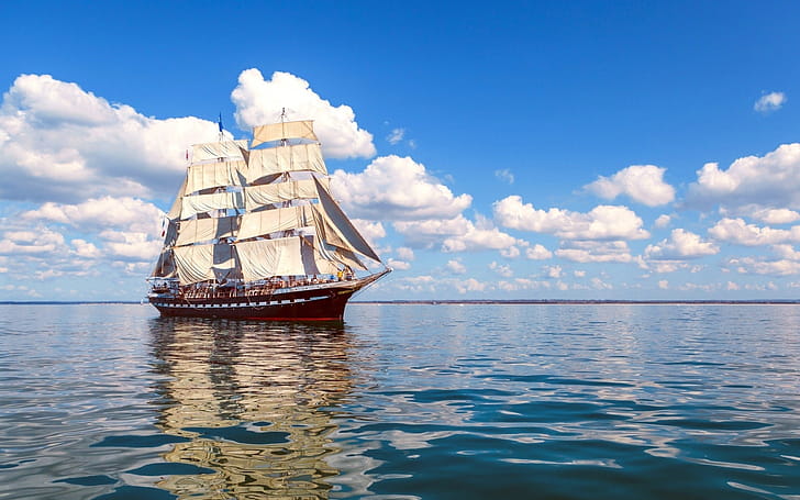 Schooner, wallpaper