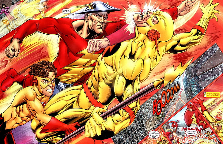 Flash, Reverse Flash, Comics, Bart Allen, Dc Comics, Kid Flash wallpaper