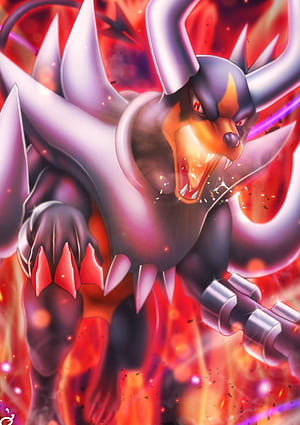 Artwork, Houndoom phone wallpaper