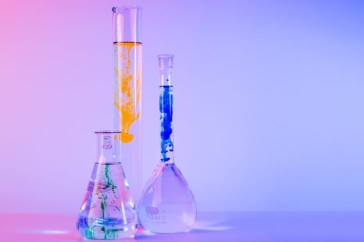 Сhemical experiments, Science wallpaper