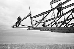 Space Needle construction wallpaper