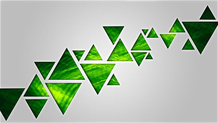 Texture, Abstract, Green, Triangle wallpaper